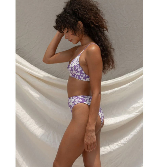 NWT Stone Fox Swim Sumatra Bikini Bottom, Wild Cat, Brown/Tan, size Medium - Picture 11 of 16